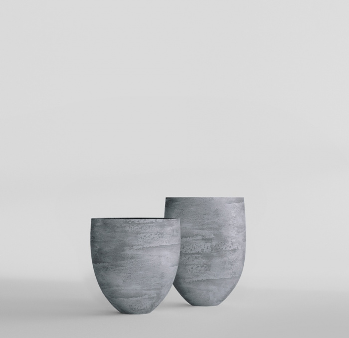 Кашпо CONCRETIKA BARREL CONCRETE GREY LIGHT D41H60
