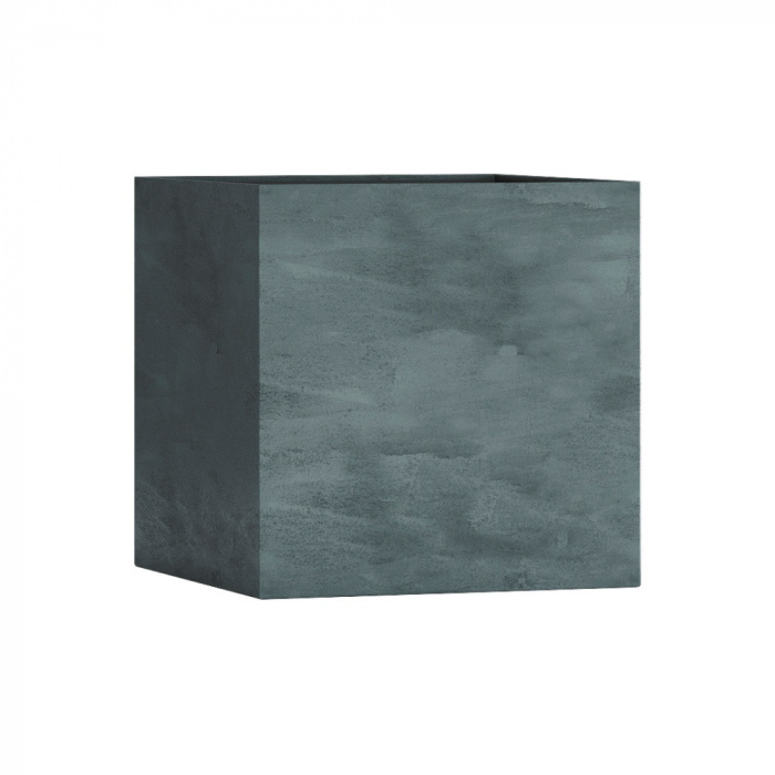 Кашпо CONCRETIKA CUBE OCEAN GREEN 70x70x70