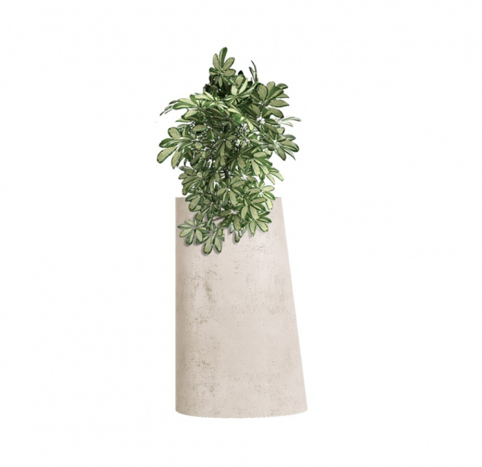 Кашпо CONCRETIKA DUET CONCRETE WHITE D41H82