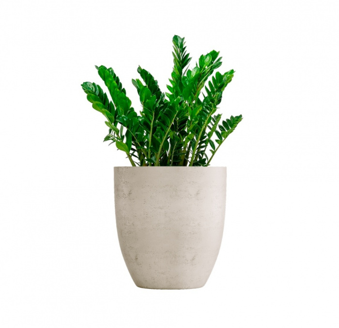 Кашпо CONCRETIKA VASE 3 CONCRETE WHITE D60H65