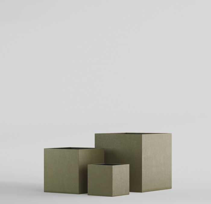 Кашпо CONCRETIKA CUBE HACKS 100x100x100