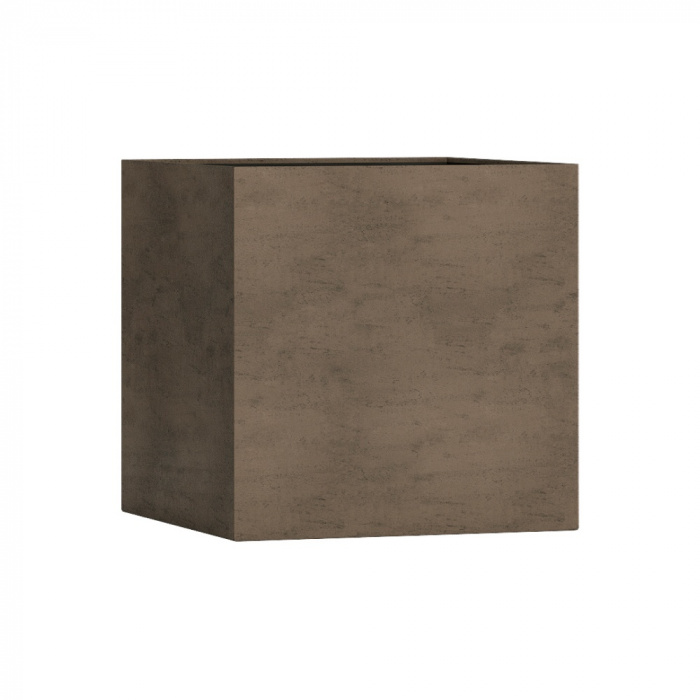 Кашпо CONCRETIKA CUBE SMOKEY GREY 70x70x70