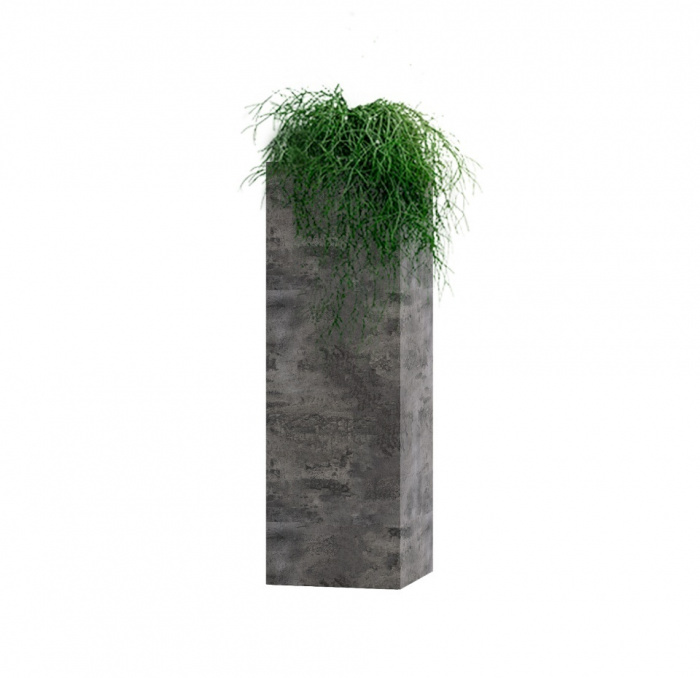 Кашпо CONCRETIKA COLONNA CONCRETE GREY DARK 30x30x90