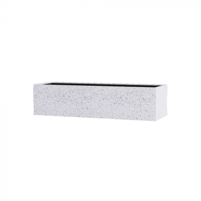 Кашпо CONCRETIKA BALCONY EGG WHITE 60x20x15