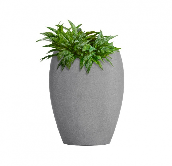 Кашпо CONCRETIKA OVAL LONDON GREY D30H41