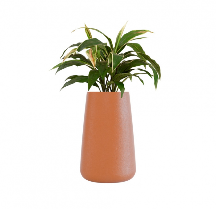 Кашпо CONCRETIKA CONE CARROT D36H75