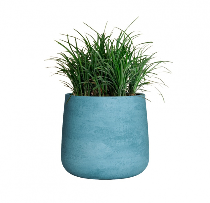 Кашпо CONCRETIKA CONE BLUE SKY D38H41