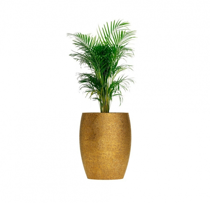 Кашпо CONCRETIKA OVAL RICH GOLD D60H88