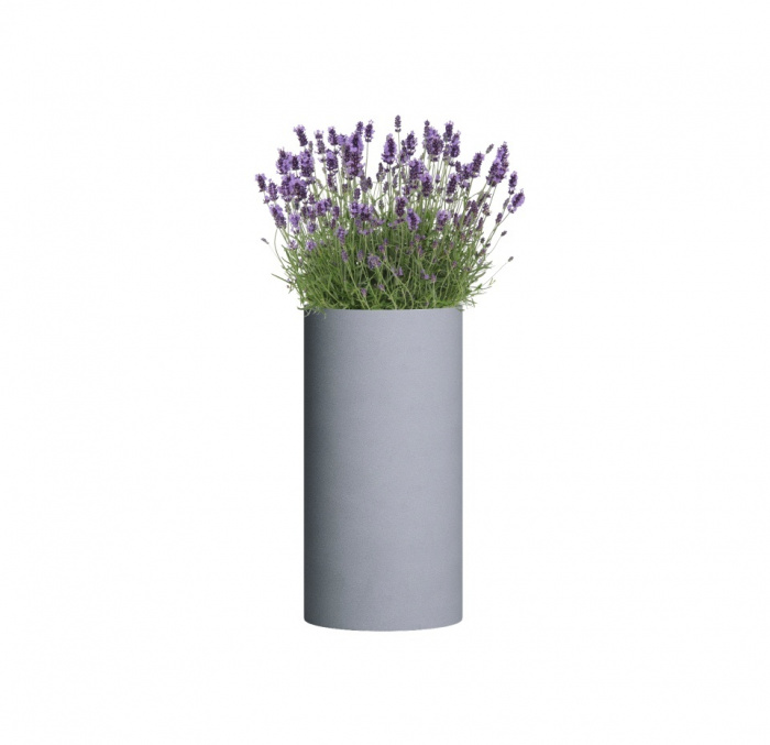 Кашпо CONCRETIKA TUBE M ARCTIC BLUE D30H60