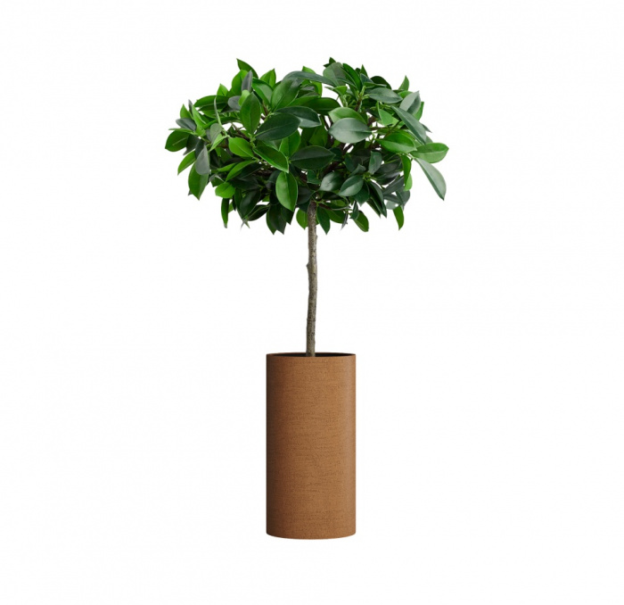 Кашпо CONCRETIKA CYLINDER EROSIA OCHRE D30H60