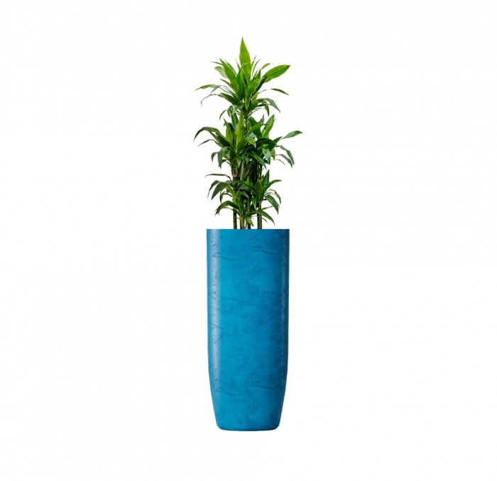 Кашпо CONCRETIKA YAR COBALT BLUE D46H110