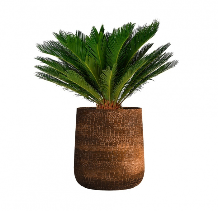 Кашпо CONCRETIKA CONE CAYMAN BROWN D50H54