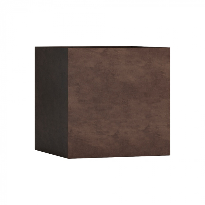 Кашпо CONCRETIKA CUBE COFFEE 90x90x90