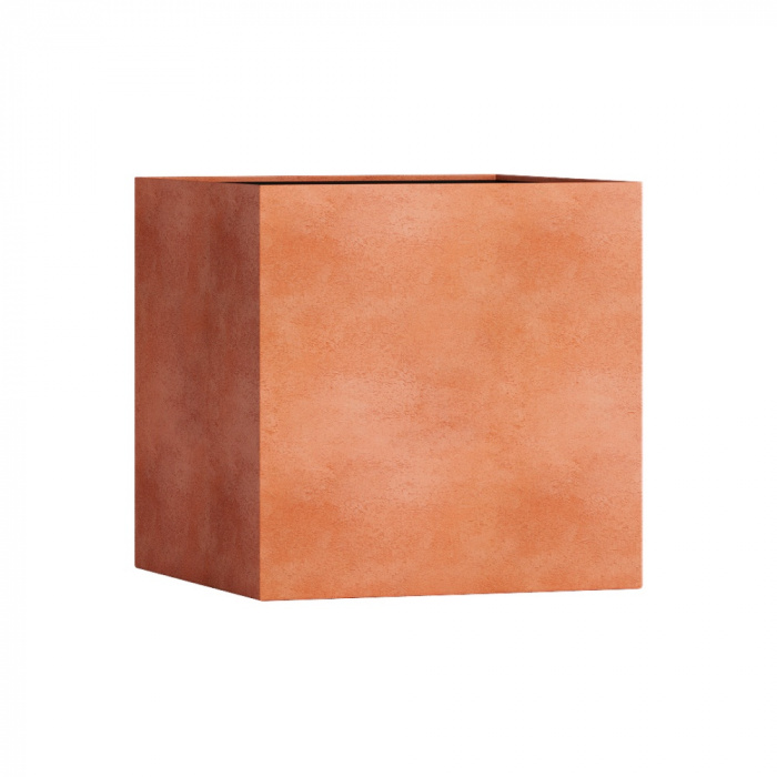 Кашпо CONCRETIKA CUBE RED CLAY 50x50x50