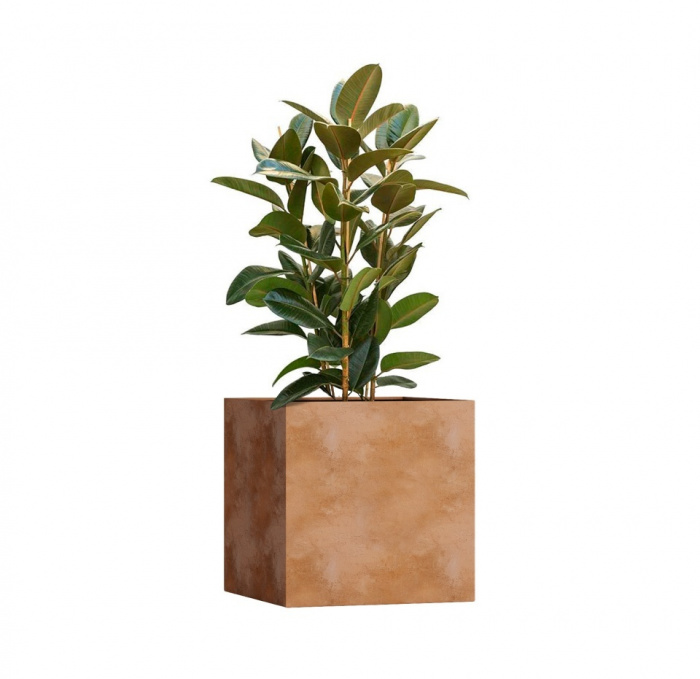 Кашпо CONCRETIKA CUBE CLASSIC CLAY 70x70x70