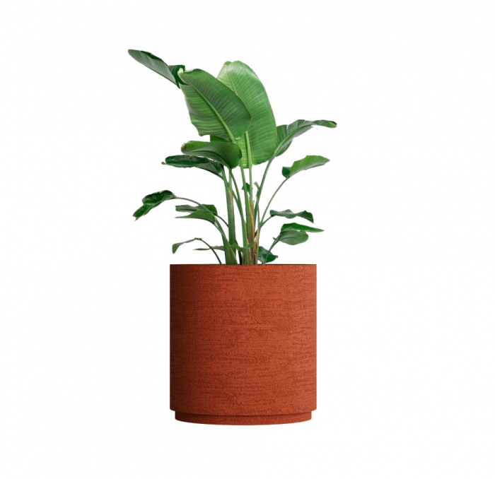 Кашпо CONCRETIKA CYLINDER XL EROSIA CORAL D80H85