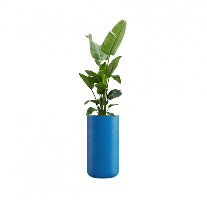 Кашпо CONCRETIKA TOPPER DARK BLUE D40H90