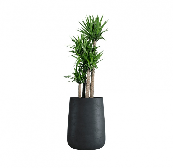 Кашпо CONCRETIKA CONE ANTHRACITE D38H60