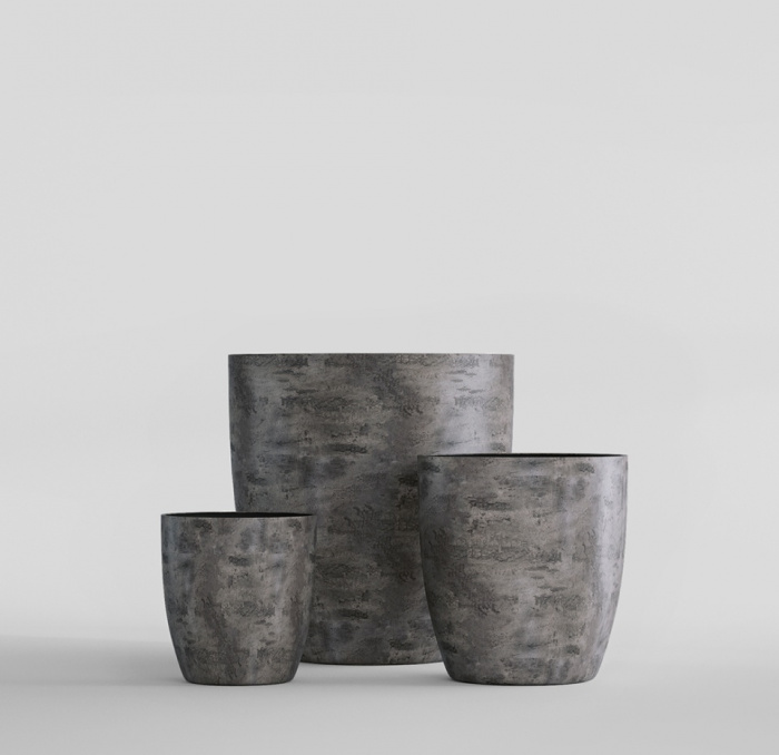 Кашпо CONCRETIKA VASE 3 CONCRETE GREY DARK D75H82