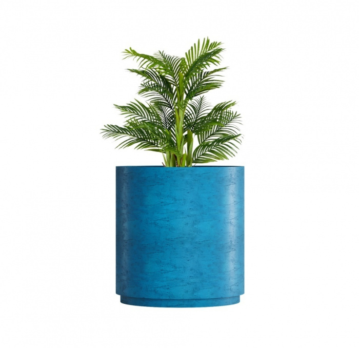 Кашпо CONCRETIKA CYLINDER XL COBALT BLUE D100H105