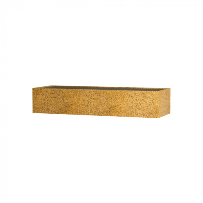 Кашпо CONCRETIKA BALCONY RICH GOLD 80x20x15