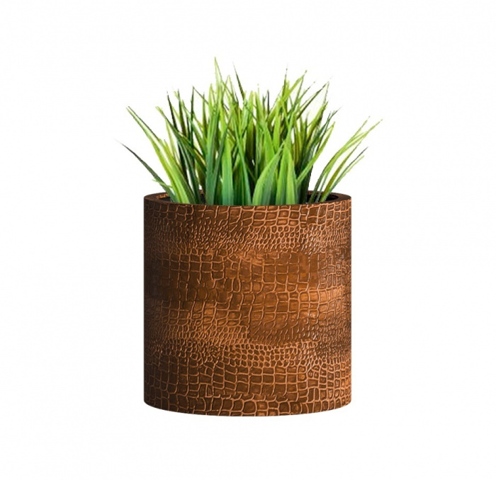 Кашпо CONCRETIKA CYLINDER CAYMAN BROWN D20H20