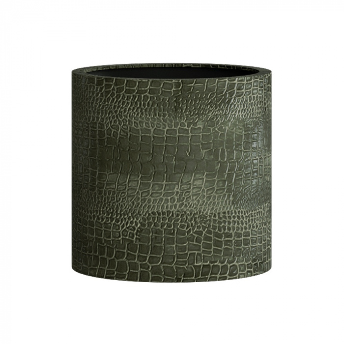 Кашпо CONCRETIKA CYLINDER CAYMAN GREEN D25H25