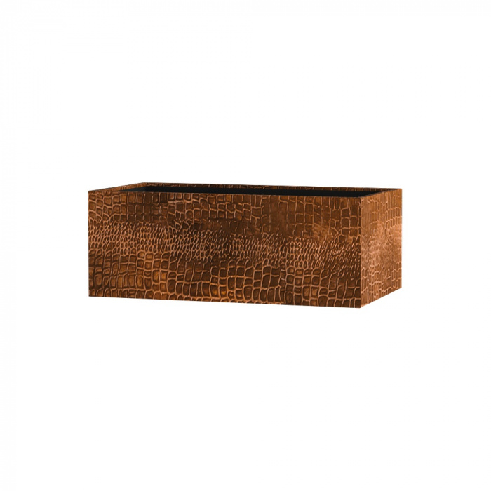 Кашпо CONCRETIKA BALCONY CAYMAN BROWN 40x20x15