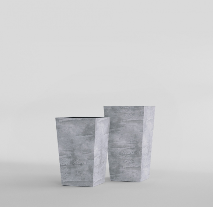 Кашпо CONCRETIKA CONIC CONCRETE GREY LIGHT 30x30x50