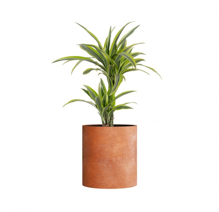 Кашпо CONCRETIKA CYLINDER RED CLAY D60H65
