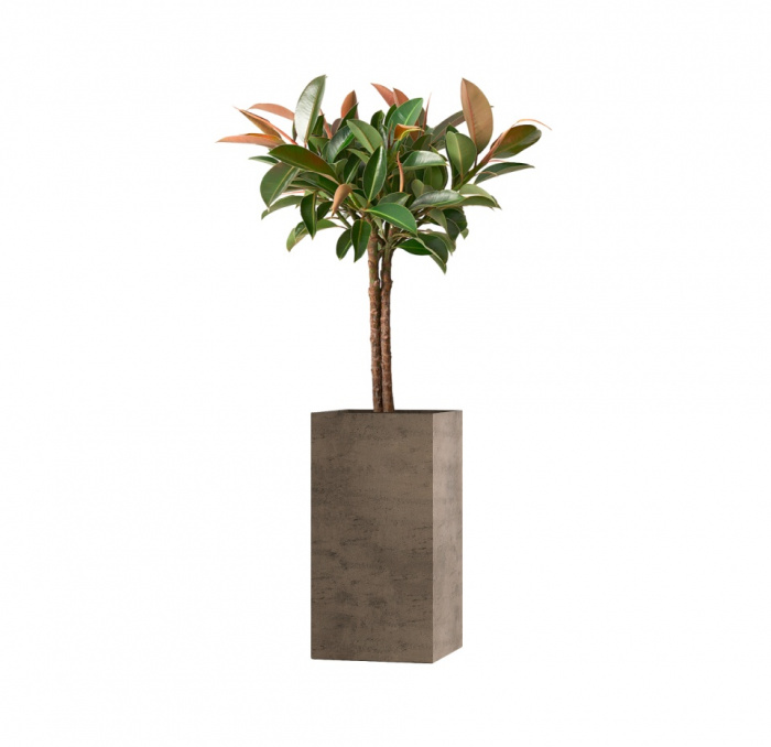 Кашпо CONCRETIKA COLONNA SMOKEY GREY 40x40x80