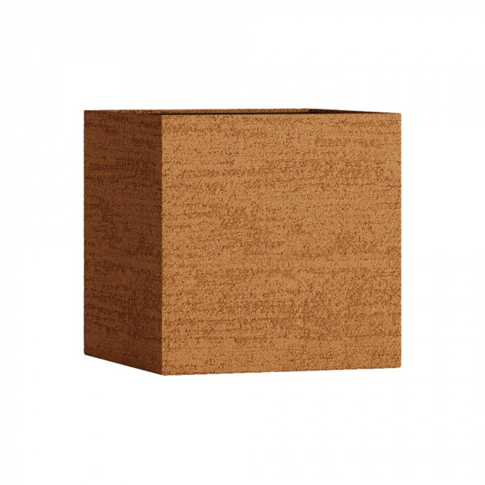 Кашпо CONCRETIKA CUBE EROSIA OCHRE 70x70x70