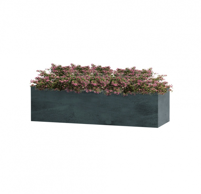 Кашпо CONCRETIKA BALCONY OCEAN GREEN 80x20x20
