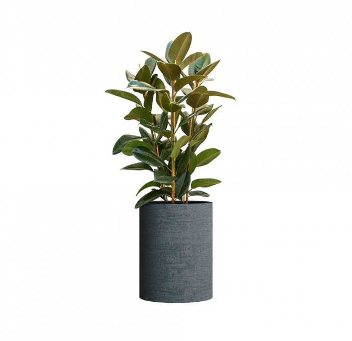 Кашпо CONCRETIKA CYLINDER EROSIA GREY D50H65