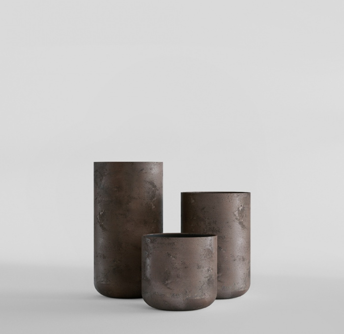 Кашпо CONCRETIKA TOPPER TAUPE CONCRETE D40H40