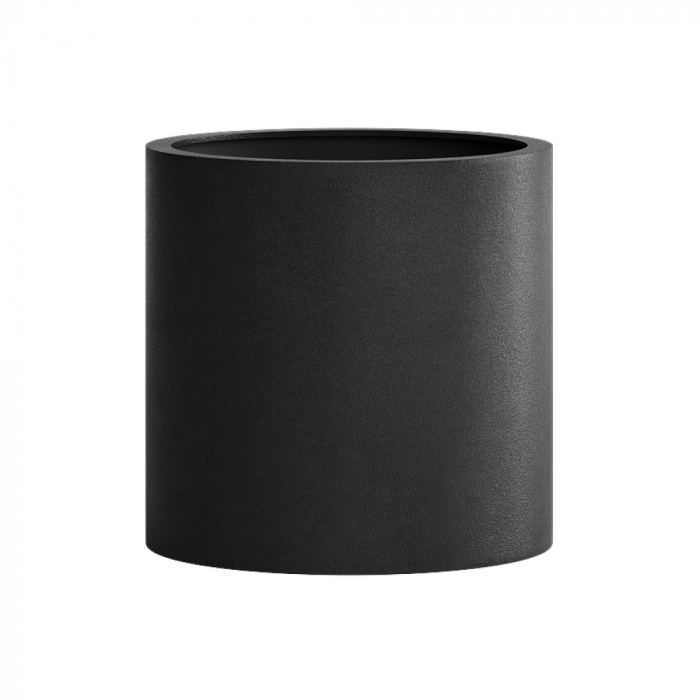 Кашпо CONCRETIKA CYLINDER NERO D25H25