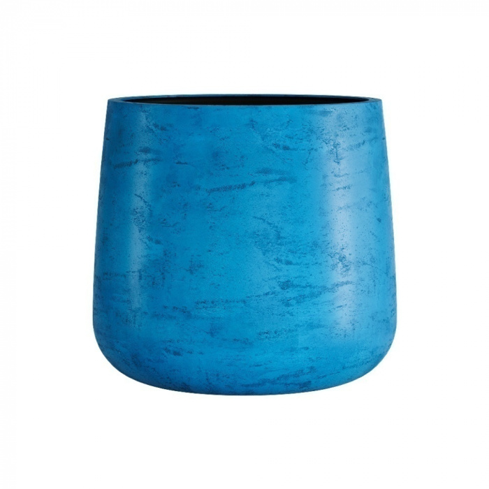 Кашпо CONCRETIKA CONE COBALT BLUE D32H36