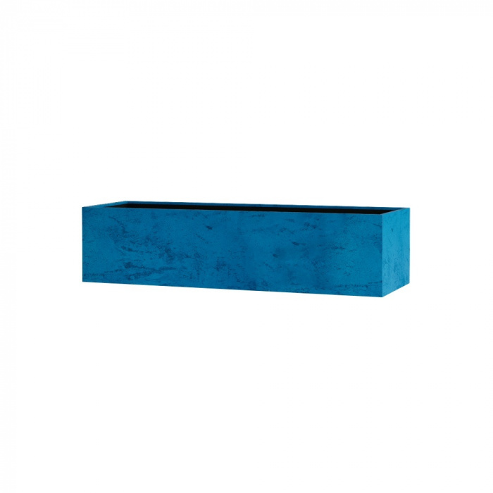 Кашпо CONCRETIKA BALCONY COBALT BLUE 60x20x15