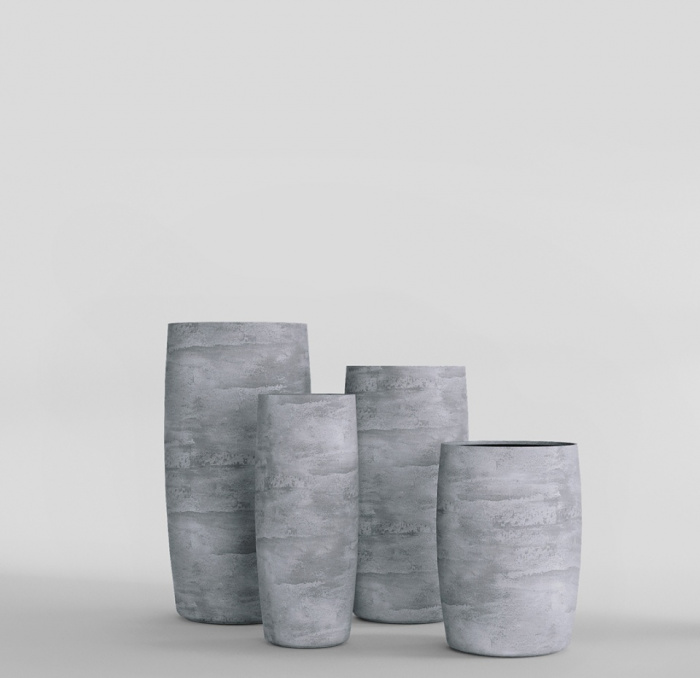 Кашпо CONCRETIKA CIGAR CONCRETE GREY LIGHT D27H70